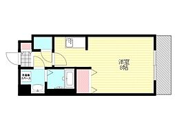 リセス・コート2 1Kの間取図画像