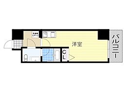 ヴァンスタージュ姫里 1Kの間取図画像