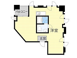 新大阪GHビル ワンルームの間取図画像