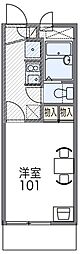 レオパレスYSK 1Kの間取図画像