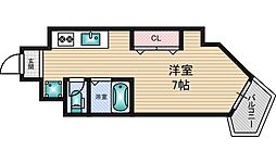 ENEGIO21 ワンルームの間取図画像