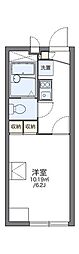 レオパレスドミール 1Kの間取図画像