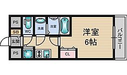 プレサンス新大阪ヴィガ 1Kの間取図画像