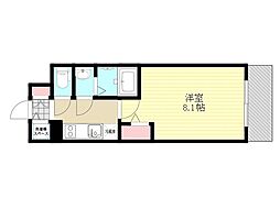 メインステージ大阪NorthGate1 1Kの間取図画像