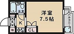 メイト緑地公園 1Kの間取図画像