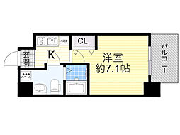 サムティ江坂ジュレーヴ 1Kの間取図画像