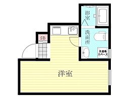 celeste東中島 ワンルームの間取図画像