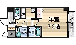S-FORT新大阪イースト 1Kの間取図画像