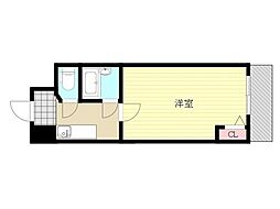 ディザイア新大阪 1Kの間取図画像