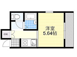 ハイツシグマ2 1Kの間取図画像