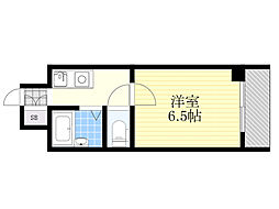 ホリック1 1Kの間取図画像