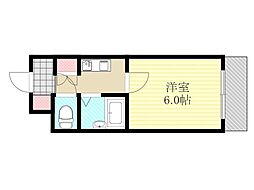 フェニックス下新庄 1Kの間取図画像