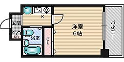 エスリード新大阪第2 1Kの間取図画像