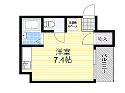 レバンガ新大阪ステーションフロントAP ワンルームの間取図画像