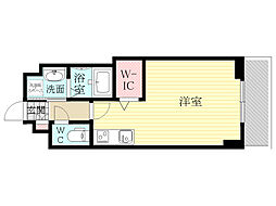 ICube上新庄 ワンルームの間取図画像