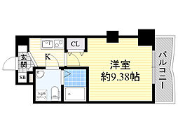 セレニテ新大阪弐番館 1Kの間取図画像