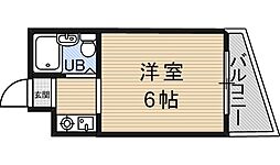 ラ・セレッソ 1Kの間取図画像