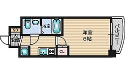 SEST新大阪 1Kの間取図画像