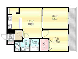 パークロッジ 2LDKの間取図画像