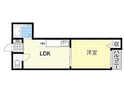 エクト1 1LDKの間取図画像