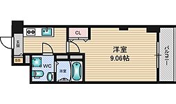 セレニテ新大阪弐番館 1Kの間取図画像