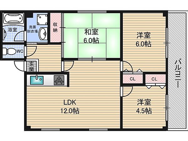 コンフィデンス檜 ｜大阪府大阪市東淀川区東中島４丁目(賃貸マンション3LDK・7階・63.76㎡)の写真 その2