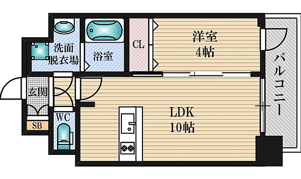 プレサンス新大阪イオリア ｜大阪府大阪市淀川区東三国１丁目(賃貸マンション1LDK・5階・35.03㎡)の写真 その2