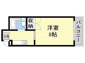 プレアール箕面粟生  ｜ 大阪府箕面市粟生間谷東５丁目5番28号（賃貸マンション1K・2階・25.00㎡） その2