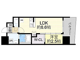 セレニテ新大阪ミラク弐番館  ｜ 大阪府大阪市淀川区宮原５丁目5番16号（賃貸マンション1LDK・8階・30.02㎡） その2