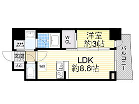 セレニテ江坂グランデ  ｜ 大阪府吹田市江坂町２丁目1番64号（賃貸マンション1LDK・13階・30.22㎡） その2