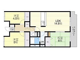 グランドメゾン川西  ｜ 兵庫県川西市多田院２丁目（賃貸マンション3LDK・3階・75.92㎡） その2