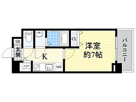 エルシア池田  ｜ 大阪府池田市槻木町（賃貸マンション1K・6階・25.04㎡） その2