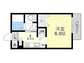 ローゼンハイム  ｜ 兵庫県川西市花屋敷２丁目（賃貸アパート1K・1階・23.77㎡） その2