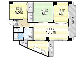 ラヴィスタ東豊中  ｜ 大阪府豊中市東豊中町５丁目（賃貸マンション3LDK・2階・79.99㎡） その2