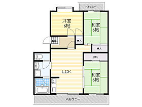 ハイツ五月が丘千里 210 ｜ 大阪府吹田市五月が丘北18番38号（賃貸マンション3LDK・2階・64.00㎡） その2