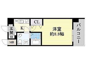 CASSIA十三  ｜ 大阪府大阪市淀川区十三東２丁目3番16号（賃貸マンション1K・7階・24.52㎡） その2