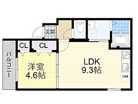 大阪府池田市豊島北２丁目5番6号B（賃貸アパート1LDK・2階・34.13㎡） その2