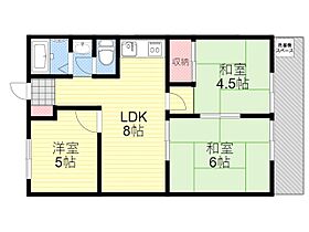 ハイツ上野台A棟  ｜ 大阪府豊中市上野東１丁目（賃貸マンション3LDK・3階・50.00㎡） その2