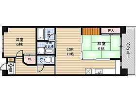 クリスタルシャトー  ｜ 大阪府大阪市淀川区東三国６丁目（賃貸マンション2LDK・7階・50.18㎡） その2