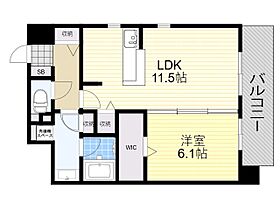 アグレアーブル  ｜ 大阪府豊中市寺内１丁目（賃貸マンション1LDK・7階・47.02㎡） その2