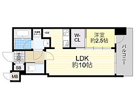 大阪府大阪市淀川区西中島２丁目14番20号（賃貸マンション1LDK・7階・31.21㎡） その2