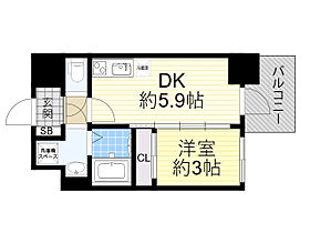 大阪府大阪市淀川区西宮原１丁目7番（賃貸マンション1DK・13階・25.00㎡） その2