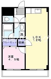 幸和ハイム2 1LDKの間取図画像