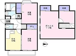 ハイツムサシノ9号棟 2SDKの間取図画像
