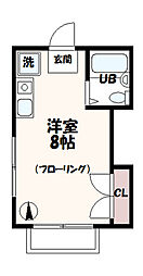 レモンハウス ワンルームの間取図画像