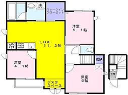 カルーナテラス 3LDKの間取図画像