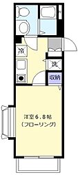 エクセルコート成城 1Kの間取図画像