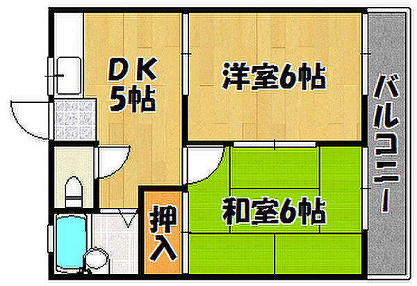 サンプレタ貴崎 102｜兵庫県明石市貴崎5丁目(賃貸マンション2DK・1階・37.80㎡)の写真 その2