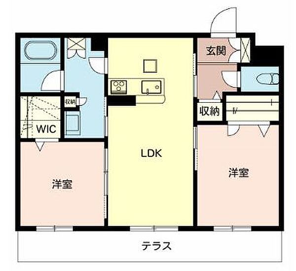 シャーメゾン田寺東 302｜兵庫県姫路市田寺東2丁目(賃貸マンション2LDK・3階・58.90㎡)の写真 その2