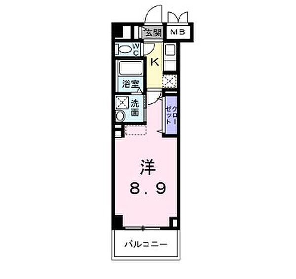 ザ　ベース東姫路 202｜兵庫県姫路市阿保(賃貸マンション1K・2階・30.98㎡)の写真 その2